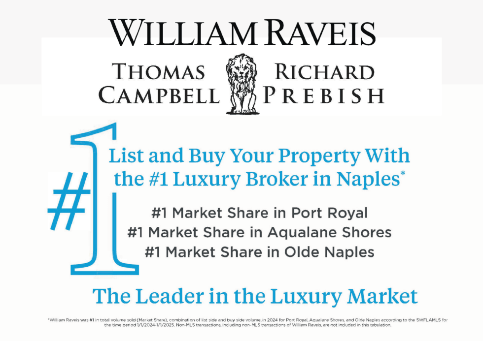 #1 Market Share in Port Royal, Aqualane Shores and Old Naples
