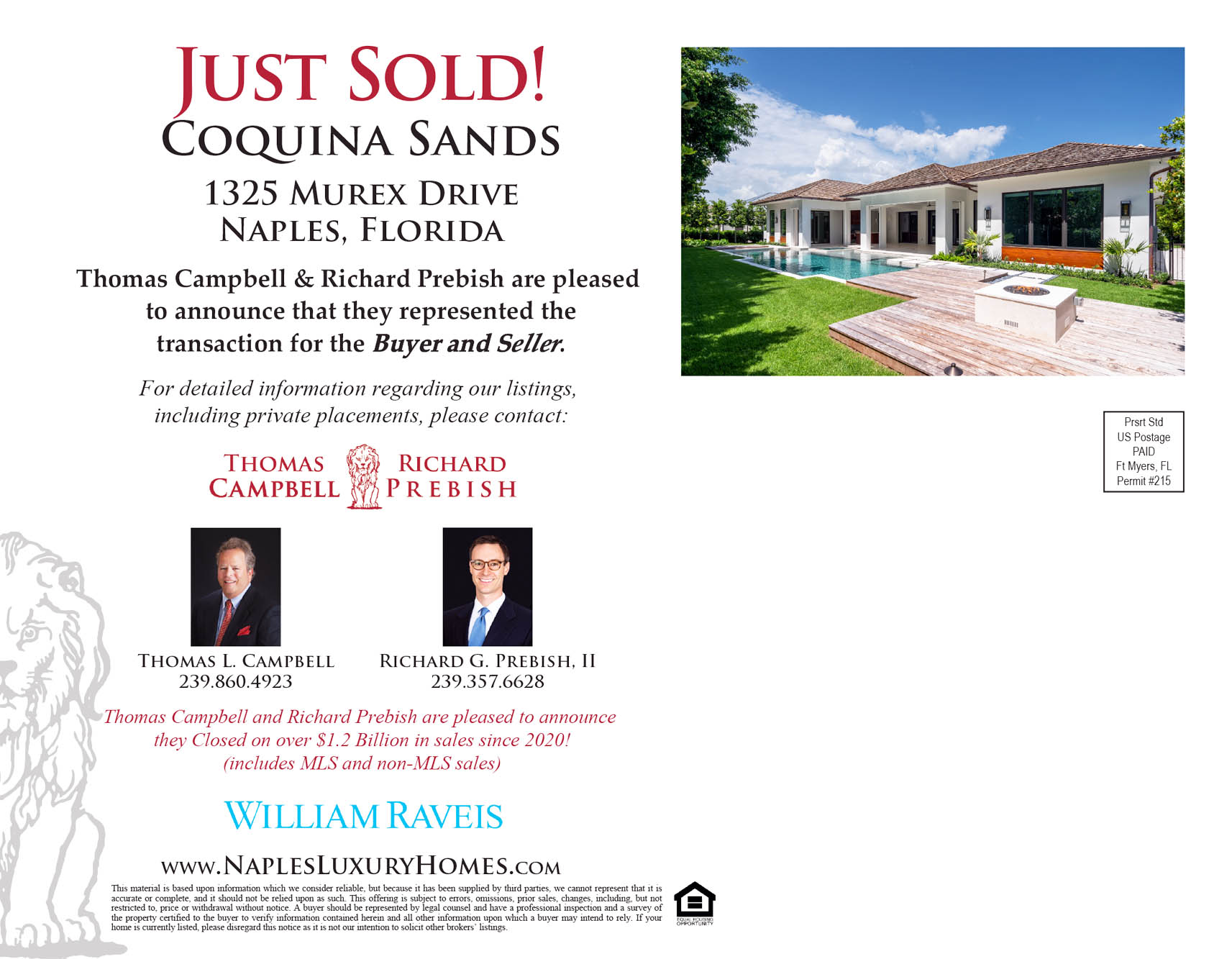 1325 Murex Dr - Just Sold announcement