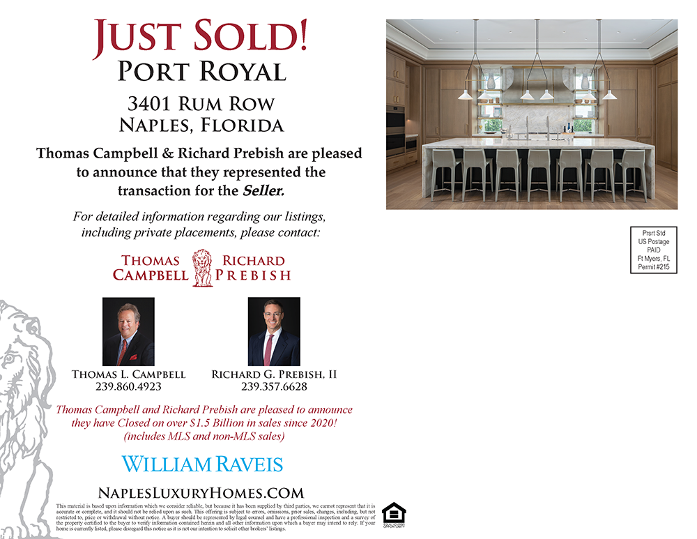 644 Coral Drive Recent Home Sale Coquina Sands Naples, FL