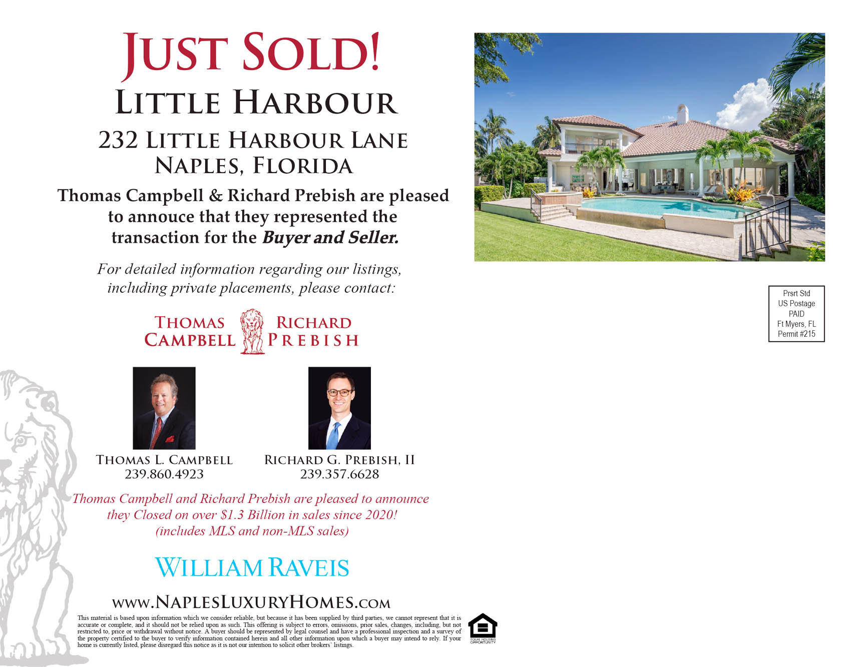 232 Little Harbour Lane - Just Sold announcement