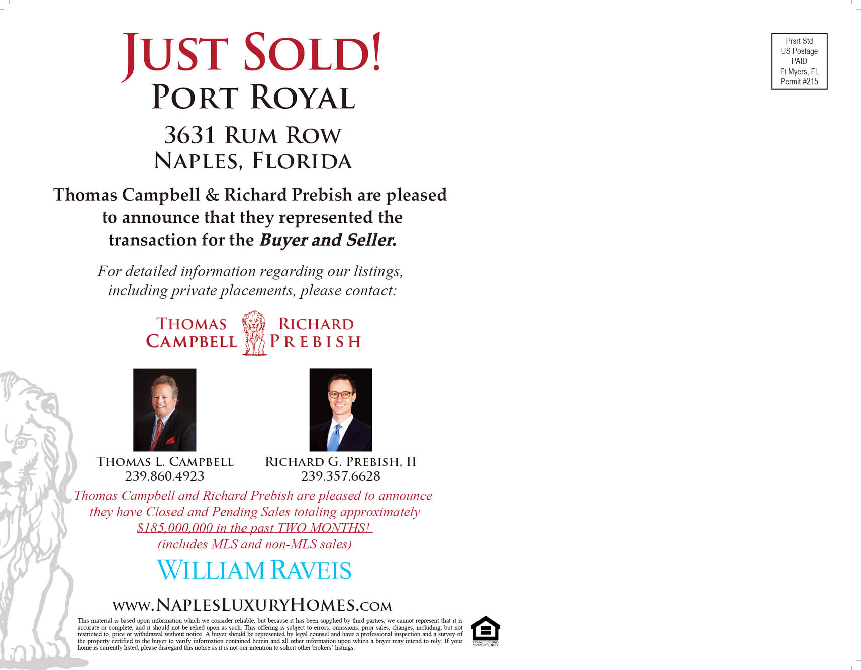 3631 Rum Row - Just Sold announcement